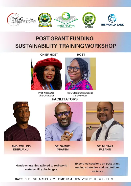 POST GRANT FUNDING SUSTAINABILITY TRAINING WORKSHOP