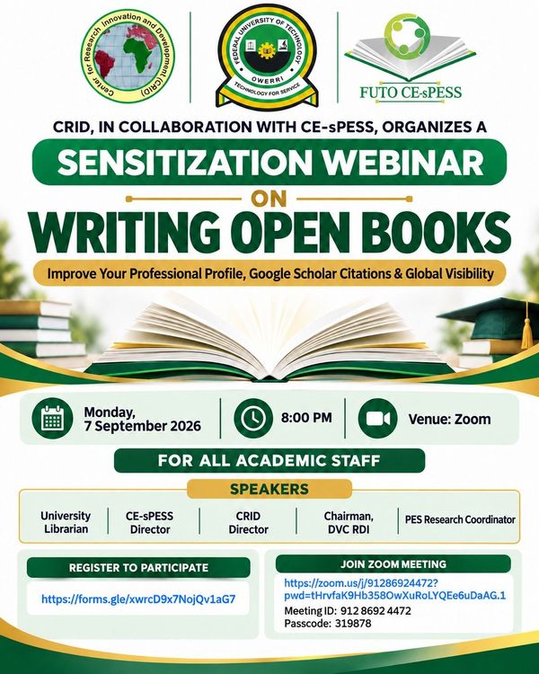 Sensitization Webinar on Writing Open Books – Improve Your Professional Profile, Google Scholar Citations & Global Visibility